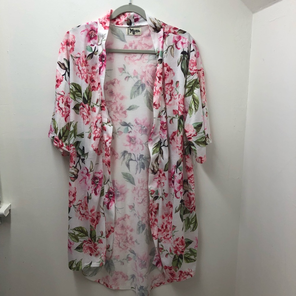 Show Me Your Mumu Floral Lightweight Robe S